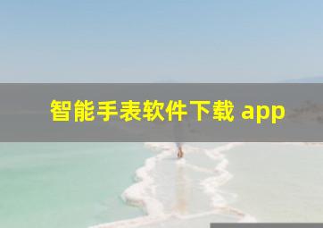 智能手表软件下载 app